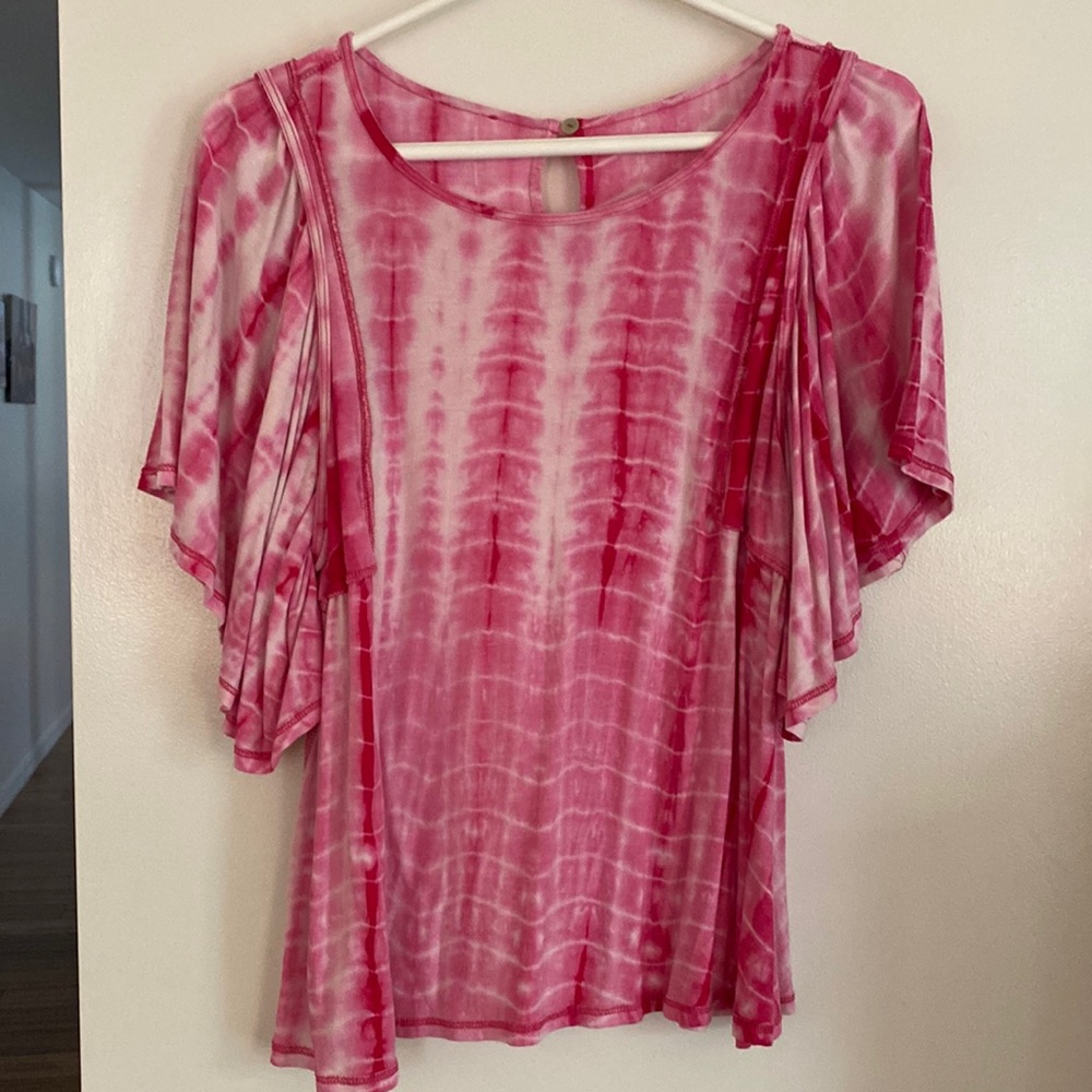 Tie dye pink woman’s t-shirt, Size L